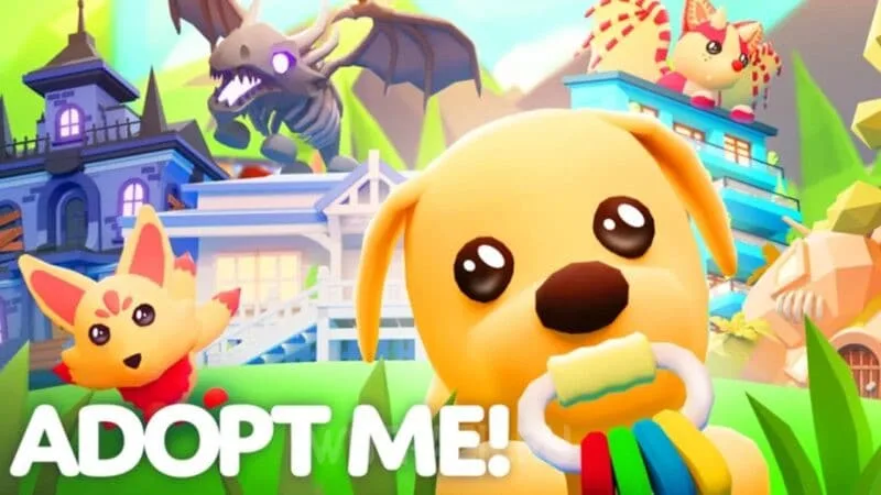 Заставка в игре Роблокс Adopt Me!