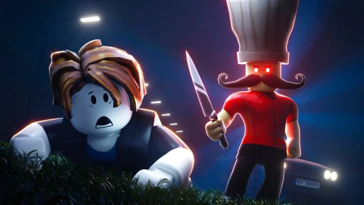 Заставка в игре Роблокс Survive the Killer!
