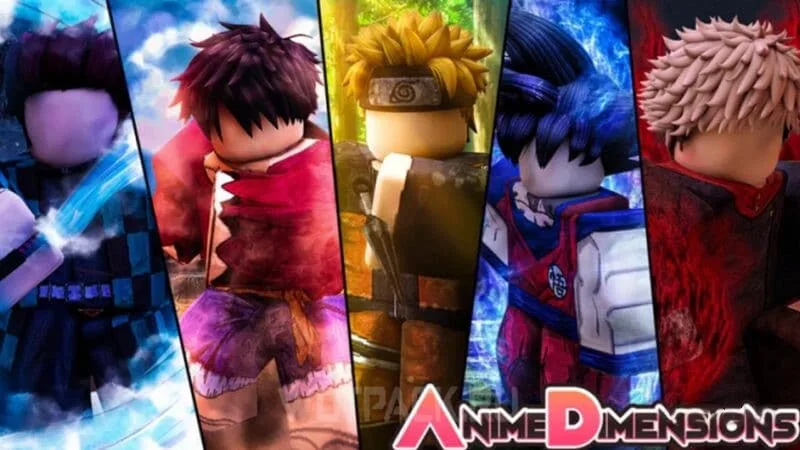 Заставка в игре Роблокс Anime Dimensions