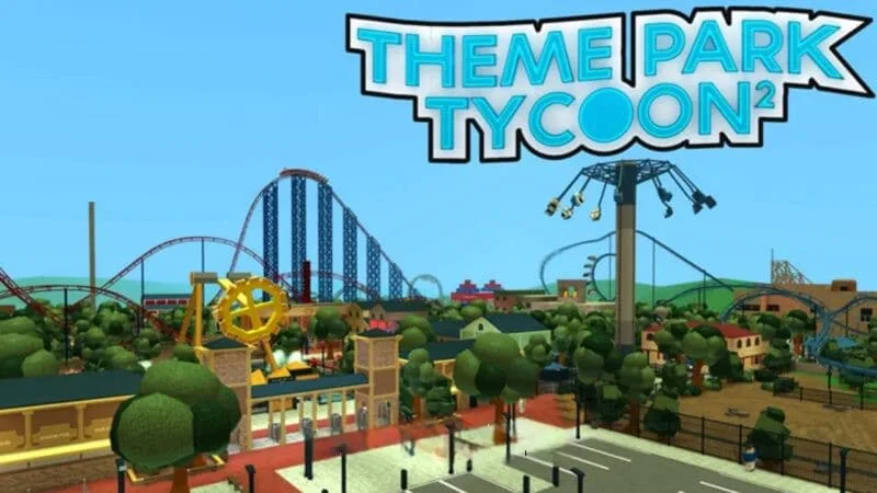 Заставка в игре Роблокс Theme Park Tycoon 2
